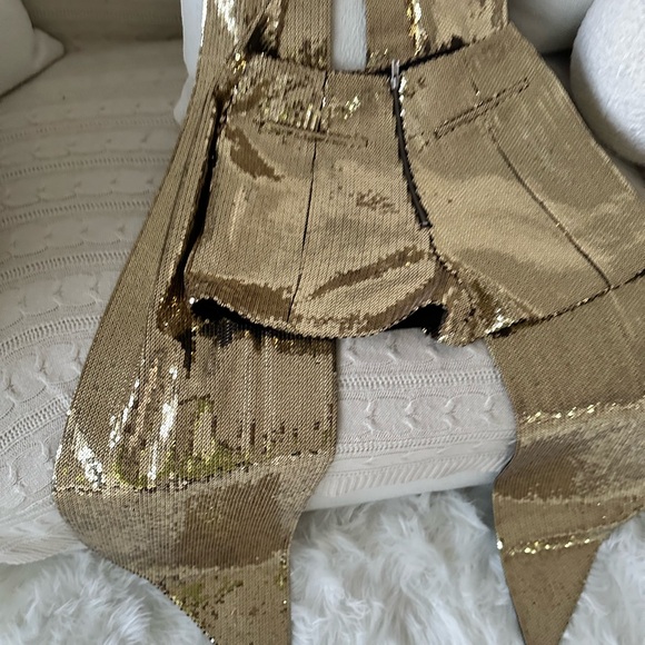 Alex Perry Henderson Sequined Crepe Shorts Sets Size Small - Picture 12 of 15